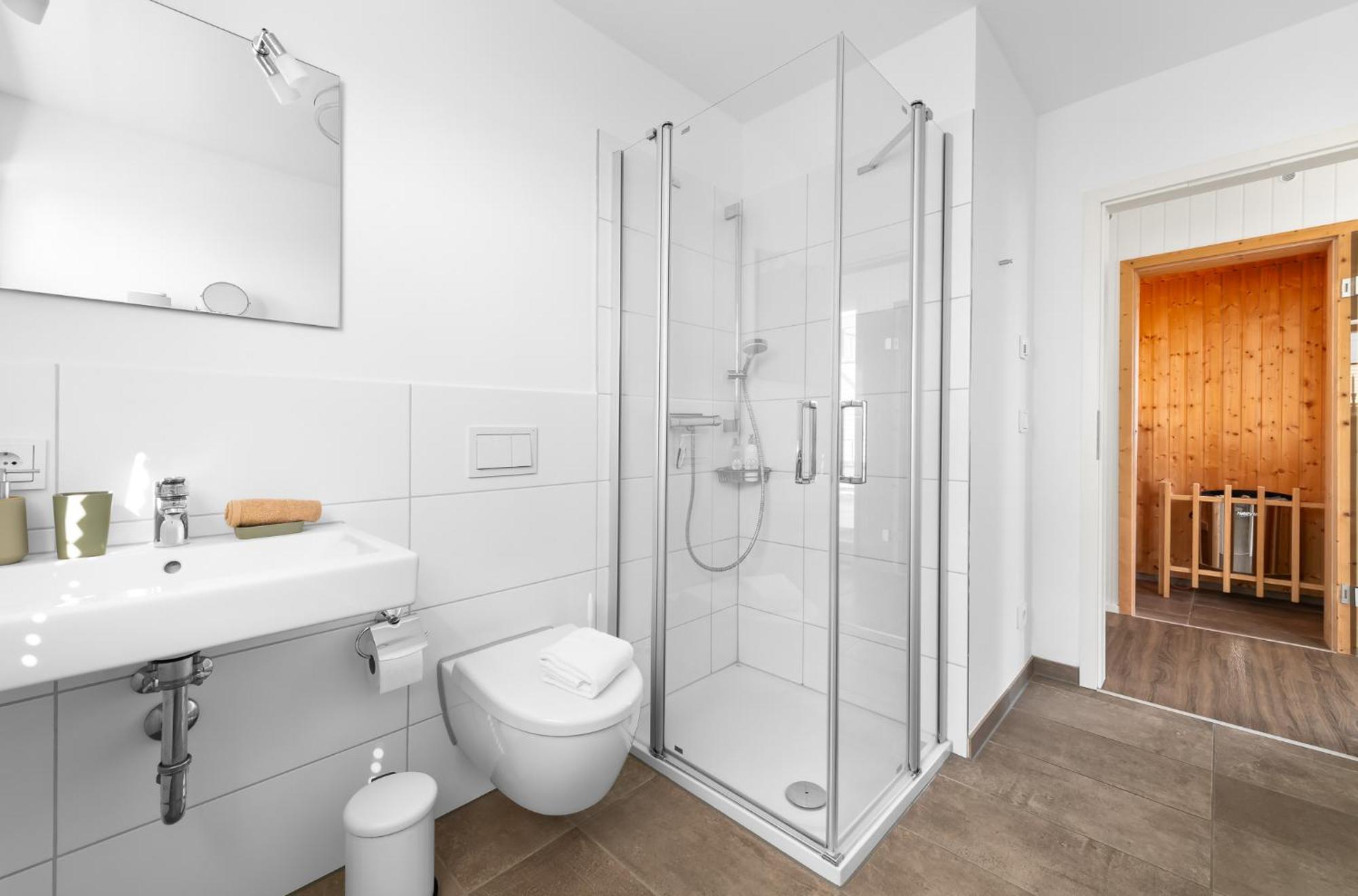 Triton: Meerblick, Sauna, Dachterrasse Olpenitz Extérieur photo
