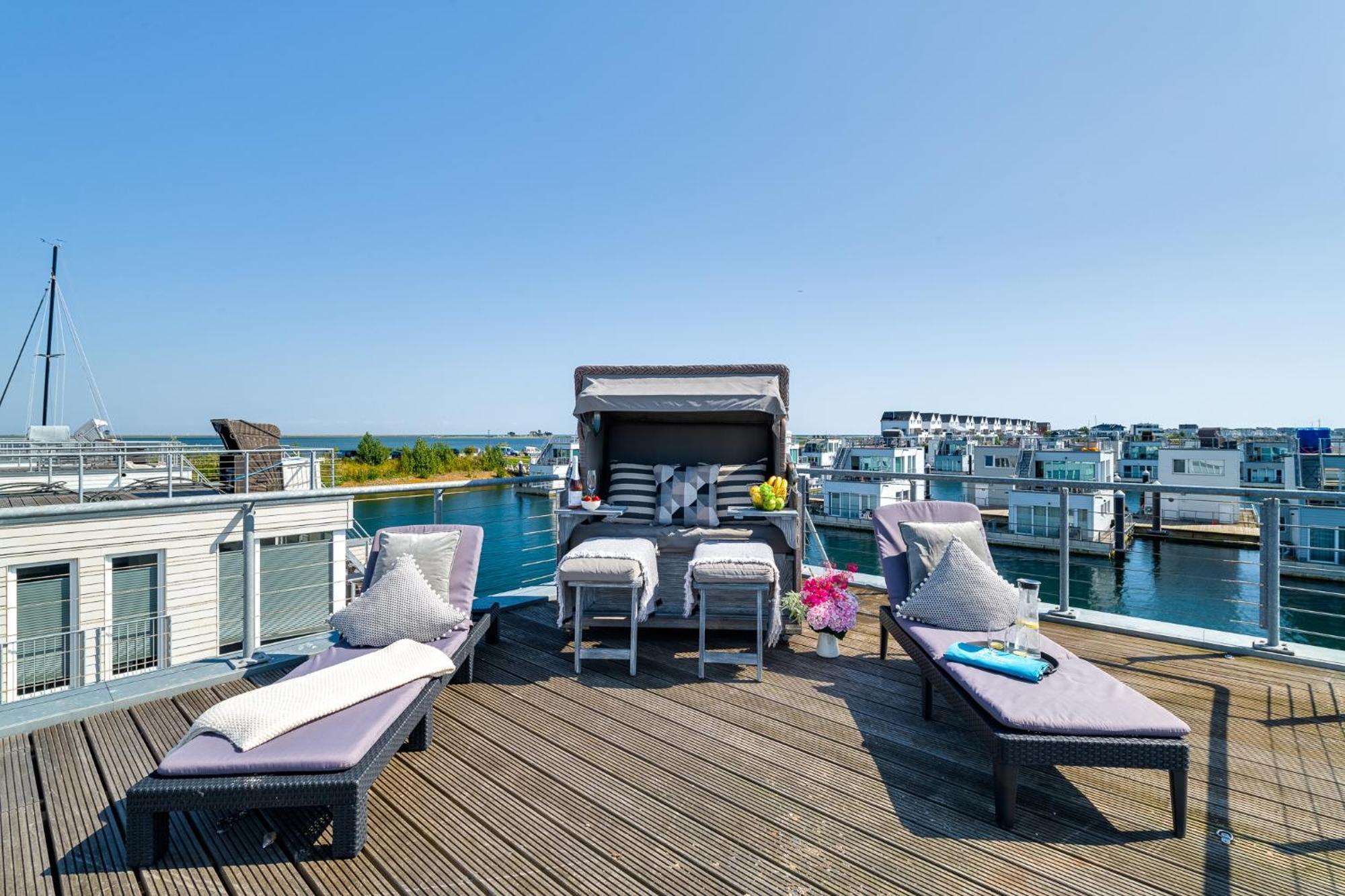 Triton: Meerblick, Sauna, Dachterrasse Olpenitz Extérieur photo